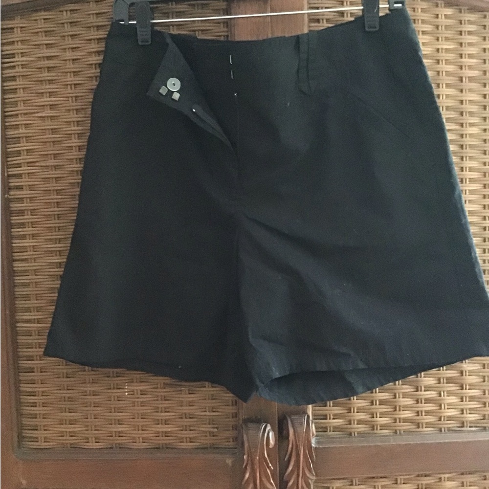 Villager Black Bermuda Shorts Tailored Matte Finish